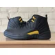 thumbnail image 3 of Ni - ke Ni - ke Jordan 12 Retro Black Taxi Yellow Basketball Sneakers CT8013-071 Men Sz 12, 3 of 5