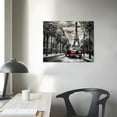 thumbnail image 3 of COMIO Artmy Bay Wall Art Gray Eiffel Tower Canvas Print Red Car Picture Romantic Wall Art Work Living Room and Bedroom Decoration, 3 of 4