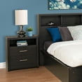 thumbnail image 4 of Prepac District 2-Drawer Tall Nightstand, Washed Black, 4 of 8