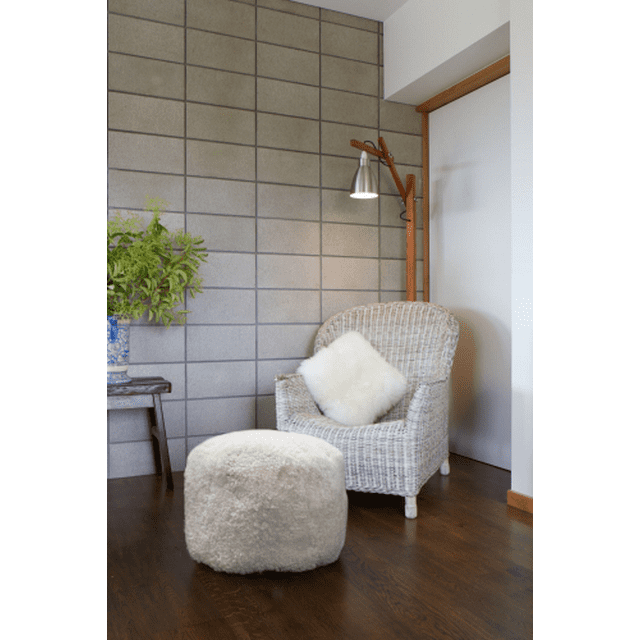 Pouf en Peau de Mouton de Nouvelle-Zélande Premium