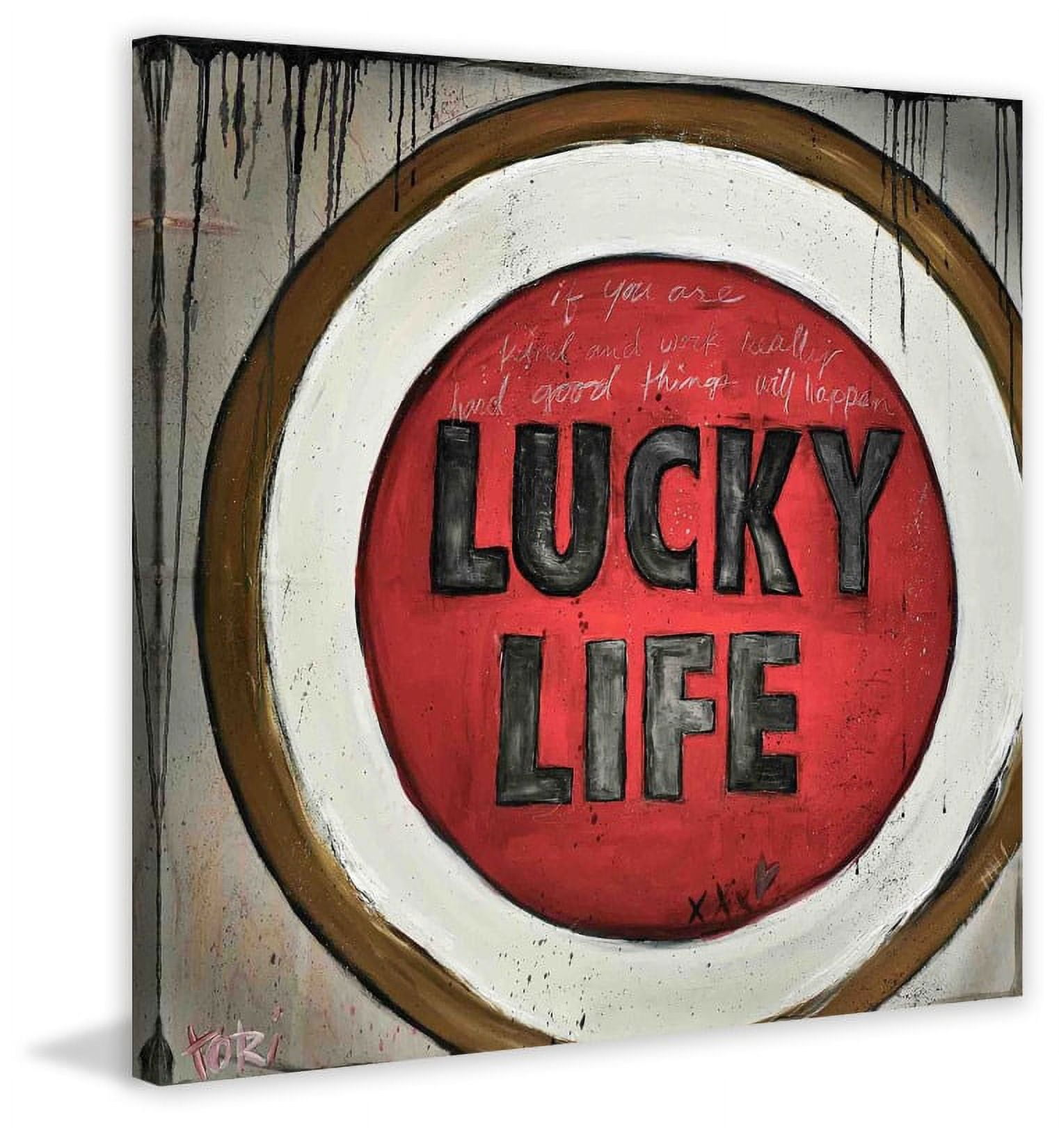 Marmont Hill "Lucky Life" by Tori Campisi Painting Print on Canvas