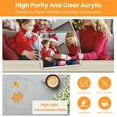 thumbnail image 6 of Moclever 4Pcs Acrylic Photo Frames, 5x7in Free Standing Magnetic Picture Frame for Living Room Bedroom, Transparent, 6 of 12