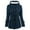 Dark Blue, variant on Dyfzdhu Wool Coats for Women Plus Size Casual Horn Buttons Duffle Coat Hooded Thickened Fleece Lined Jacket Dark Blue
