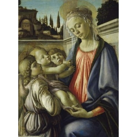 Madonna and Child Sandro Botticelli (1444-1510Italian) Museo de Capodimonte Napoli Canvas Art - Sandro Botticelli (24 x 36)