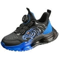 thumbnail image 4 of Boys Sneakers Lace up Tennis Shoes for Walking Running Lightweight Breathable Gym Shoes for Little Big Kid, 4 of 9