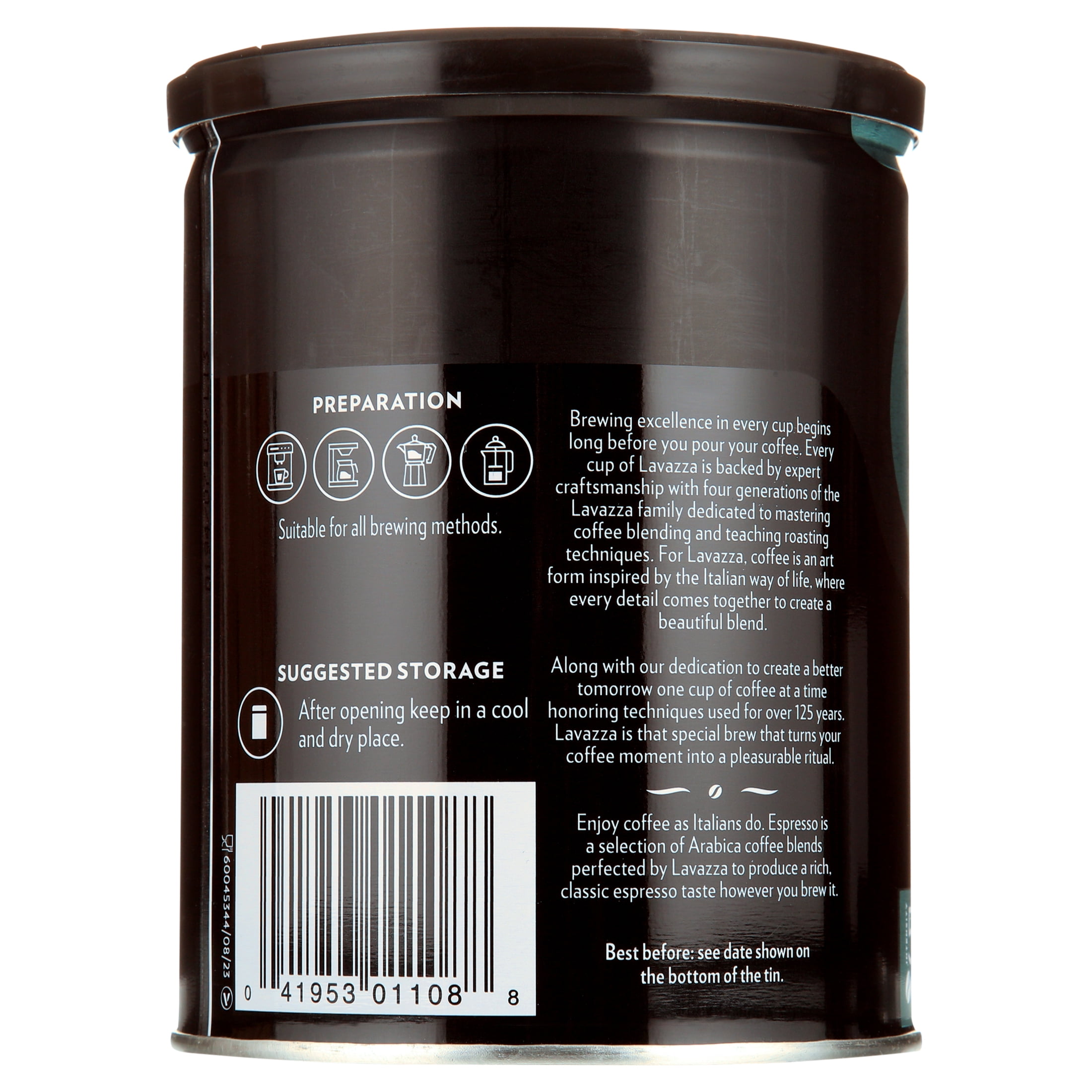 Lavazza, Decaff Espresso Ground Coffee, 8.8 Oz