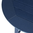 thumbnail image 6 of Costaelm Paradise Outdoor HDPE 35" Round Counter Height Patio Bar Table, Navy Blue, 6 of 9