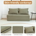 thumbnail image 4 of Leumius Folding Sofa Bed,Memory Foam Sleeper Lounge Chair Bed with Pillow, Floor Mattress Couch with Backrest for Living Room/Dorm/Guest Room/Home Office,Green, 4 of 11