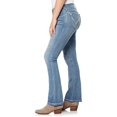 thumbnail image 4 of WallFlower Women's Luscious Curvy Bootcut Mid-Rise Bling Insta Stretch Juniors Jeans (Standard and Plus), 4 of 7