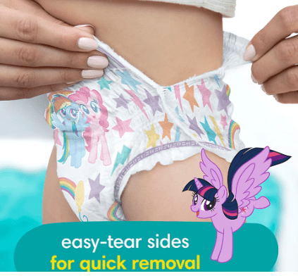 Pampers Easy Ups Training Underwear My Little Pony Size 3T/4T (30-40 lb) 120 count
