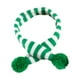 thumbnail image 4 of Bufanda navideña para mascotas, disfraz navideño, bufanda de punto decorativa para mascotas de conejo raya verde, 4 of 9