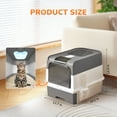 thumbnail image 5 of ATUPEN Enclosed Cat Litter Box with Lid, Large Litter Scoop High Wall Sides Enclosure(Grey), 5 of 7