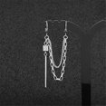 thumbnail image 3 of Pendiente de aro pequeño TUNC Punk Tassel Crawler Climber acero inoxidable, 3 of 5