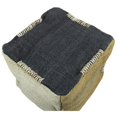 thumbnail image 2 of Andy Pouf Upholstered in Brown Fabric, 2 of 2