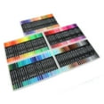 thumbnail image 3 of 120 Colors Double Head Fine Tip Markers 0.4mm Fine Tip Marker Pens With Transparent Box For Adult Kids Coloring Books, 3 of 8