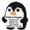 B Black, variant on Emotional Support Plush Handmade Crochet Positive Penguin, Valentines Day Gift for Girlfriend Boyfriend, Anniversary Gift for Couple, Soft Stuffed Penguin Encouragement Companion