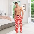 thumbnail image 6 of FORMRS Mens Pajama Pants with Pockets Sleepwear Lounge Bottoms Sizes S-2XL, Orange Christmas Ornaments Pattern, 6 of 7