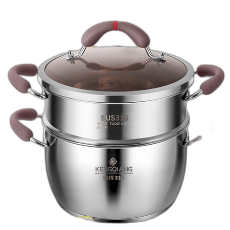 Supor soup pot 304 stainless steel household steaming, porridge, stew, induction cooker, gas universal non-stick large capacity