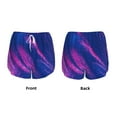 thumbnail image 5 of Fotbe Neon Gradient Blue Womens High Waist Running Shorts Athletic Workout Quick Dry Shorts for Women with Pockets Gym Yoga Summer Shorts-Small, 5 of 9