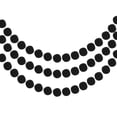 thumbnail image 1 of Guirnalda Decorativa de Pom Pom Uxcell, Bandera Colgante de Bolas de Fieltro para Halloween, Acción de Gracias, Navidad, Bodas, Cumpleaños, Negra, 8.2 Pies, 1 of 7