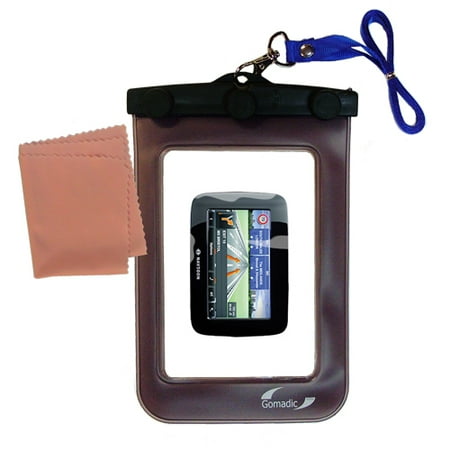 Gomadic Clean and Dry Waterproof Protective Case Suitablefor the Navigon 2100 max to use Underwater