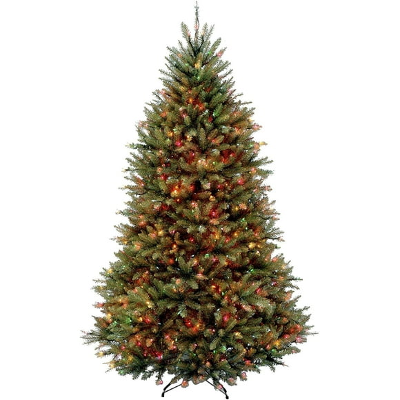 Dunhill Fir Hinged Tree with 900 Multi Lights, 9-Feet