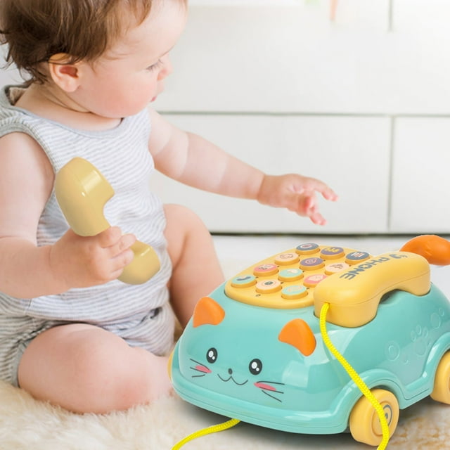 Educational Learning Play Phone Toy For Toddlers Kids Birthday With Light And Music