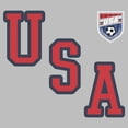 thumbnail image 2 of Womens Lost Gods Minimalist USA Soccer Crest T Shirt, 2 of 3
