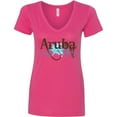 thumbnail image 3 of Inktastic Aruba Women's V-Neck T-Shirt, 3 of 5