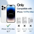 thumbnail image 2 of JETech Case for iPhone 14 Pro Max 6.7-Inch, Shockproof Phone Bumper Cover, Solid Color Matte TPU Frame, Anti-Scratch Clear Back (Silver), 2 of 6