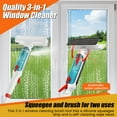 thumbnail image 4 of 75In Window Squeegee Shower Squeegee Water Spray Window Cleaner Anti-Scratch with 4 Poles and 4 Scrubbing Clothes for Cleaning Mirror Glass High Window Car, 4 of 9
