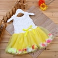 thumbnail image 2 of TAIAOJING Toddler Baby Girls Floral Dress Bowknot Petals Tulle Dresses Baby Girls Flower Gown Outfits For 3-4 Years, 2 of 4