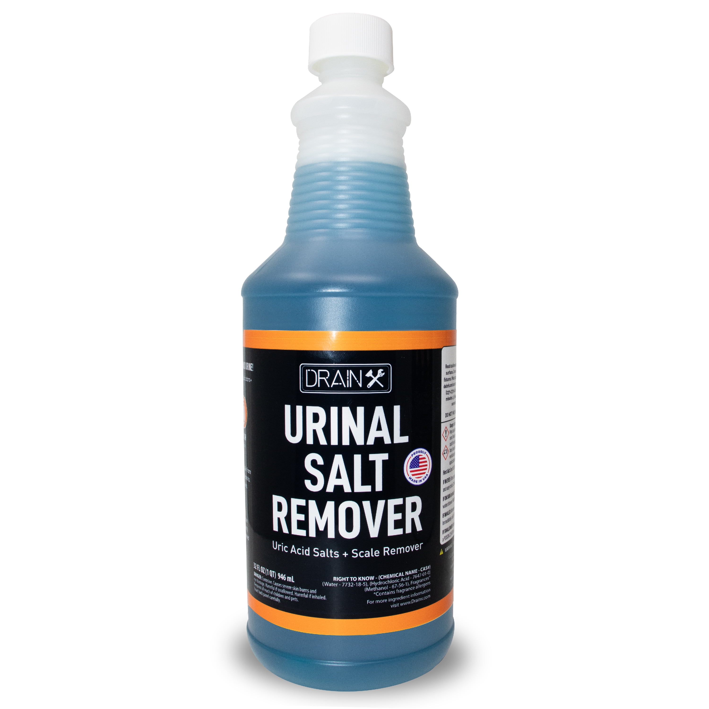 Drainx Urinal Salt, Calcium and Mineral Scale Remover Eliminates