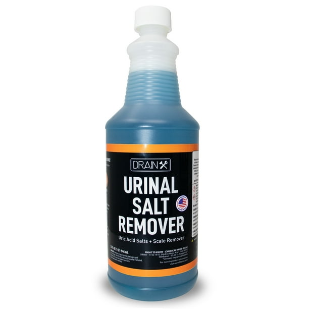Drainx Urinal Salt, Calcium and Mineral Scale Remover Eliminates