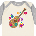 thumbnail image 4 of Inktastic Acoustic Guitar with Colorful Flowers Boys or Girls Long Sleeve Baby Bodysuit, 4 of 5