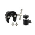 thumbnail image 5 of Adaptador de zapata yuxing para trípode de cámara DSLR Cabezal esférico negro, 5 of 5