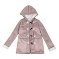 thumbnail image 4 of ATOGUTA Winter Jackets for Girls Fleece Jacket Fall Winter Full Zip Fuzzy Coat Outwear with Pockets Size 5T-14, Pink, 4 of 5