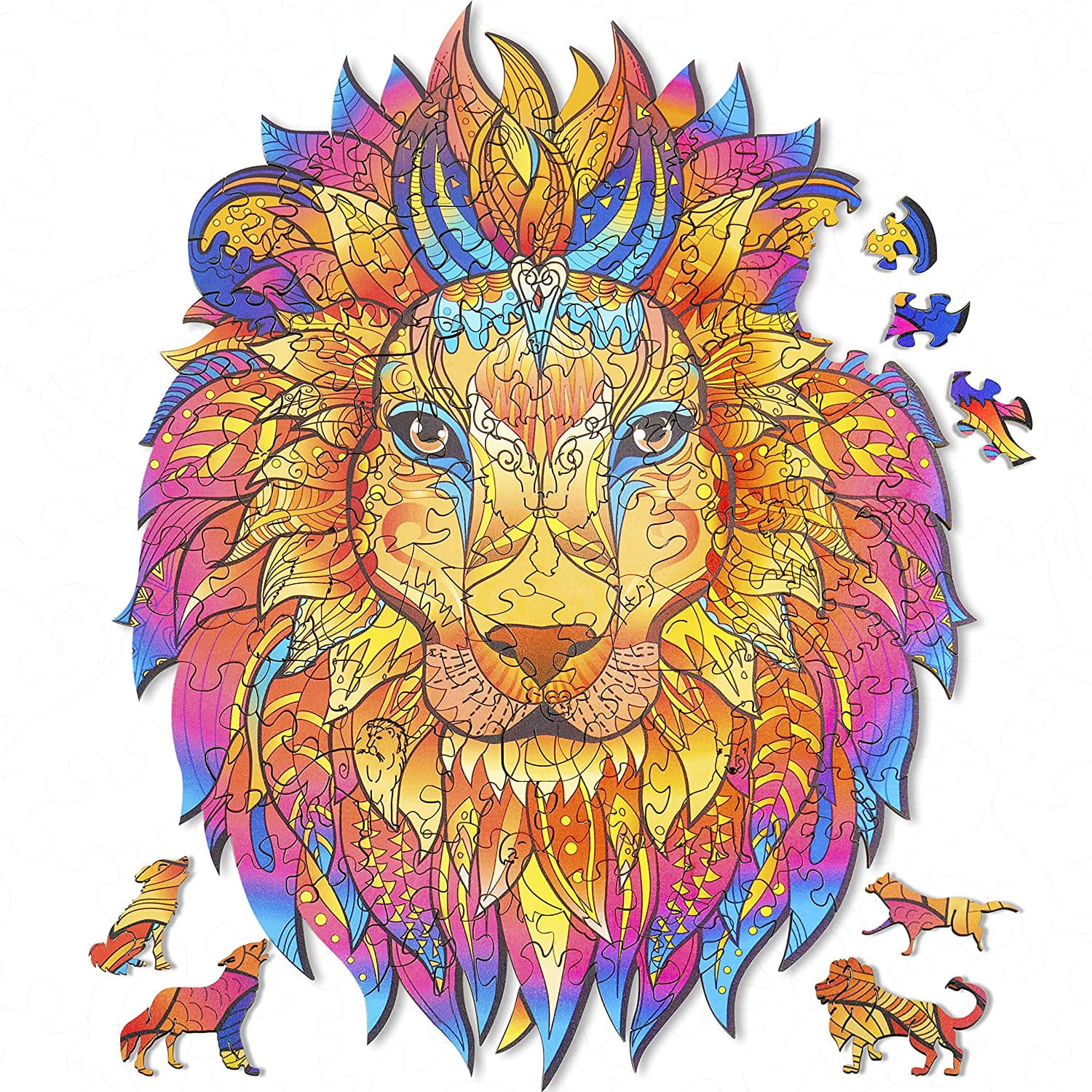 Lion Jigsaw Puzzle Game Toys Gift FamilyGame Teens Boys Girls Puzzle Game Puzzle Jigsaw Puzzles
