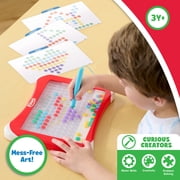 Playskool Magnetic Dot Art Tablet, Curious Creators Learning Toy, Mess-Free Magnetic Art Dots Drawing Tablet with Stylus, Ages 3+
