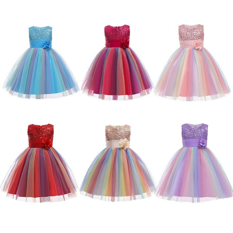 Little Girl Dress Birthday Party Big Girls Gown Dresses 3 10 T