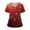 A_Wine^28E1219#, variant on Garbnen Valentines Day Scrub Tops Women Plus Size Love Print V Neck Short Sleeve Stretch Nurse Uniform with Pocket Medical Workwear Women S-5XL