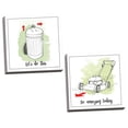 thumbnail image 1 of Gango Home Decor Contemporary Home Improvement I & III with Color Script by Myles Sullivan (Ready to Hang); Two 12x12in Hand-Stretched Canvases, 1 of 5