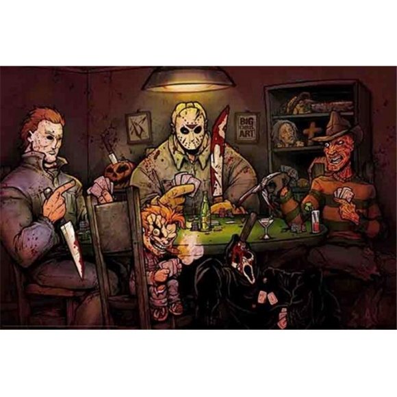 GB Eye XPE160464 Slashers Cartes à Jouer Affiche Imprimée, 36 x 24