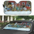 thumbnail image 4 of 3D Legends Inspired Windshield Sunshade Universal Fit Cars Suvs Trucks, 4 of 6