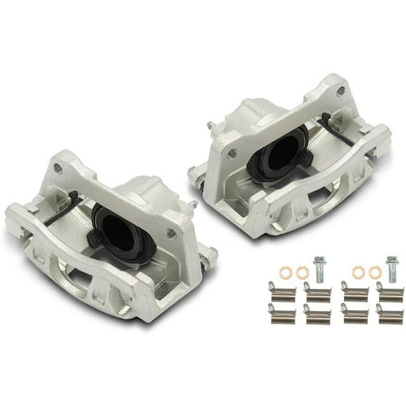 Front Brake Caliper Set 2 - Compatible with 2013 - 2016 Chrysler Town & Country 3.6L V6 2014 2015