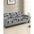 thumbnail image 2 of Pet Paw Printed Couch Cushion Covers Stretch, Washable Sofa Seat Covers Individual Seat Cushion Sofa Slipcovers Modern Black Grey Watercolor Dog Claws Couch Cover Furniture Protector S-2PCS, 2 of 7