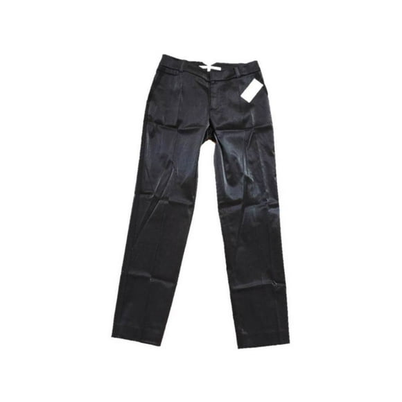 RACHEL by Rachel Roy SHINY Black TUXEDO pants Side STRIPE 0 $119