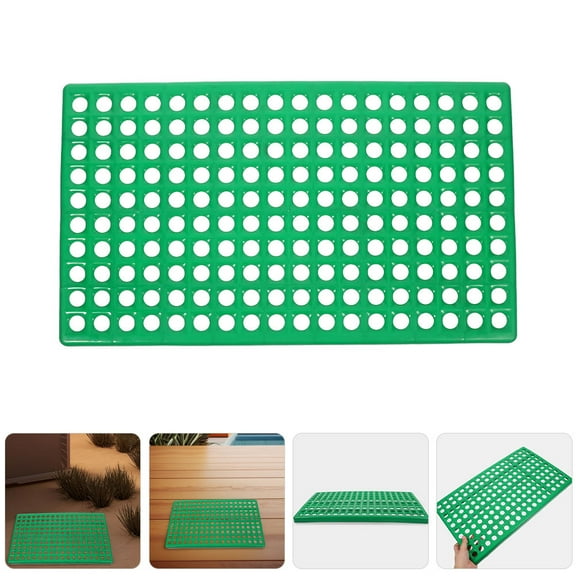 Topbathy 2Pcs Non Slip Green Plastic Bedding Pads for Rabbit Cage Indoor Use