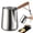 8.27×3.94 in, variant on 304 Stainless Steel Frother Pitcher, 3 Size Latte Art Milk Frothing Cup, Multi-Functional Stainless Steel Coffee Pitcher, Wooden Handle Frother Jug, Kitchen Milk Steaming Pitcher,7.28×3.54 in