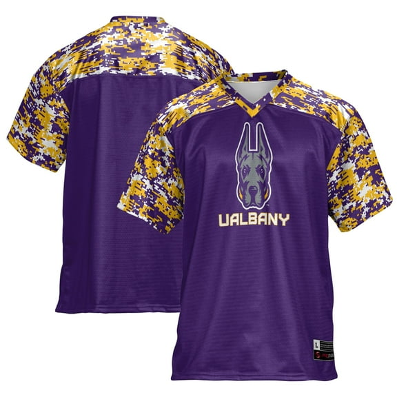 Men's GameDay Greats Purple UAlbany Great Danes Football Jersey